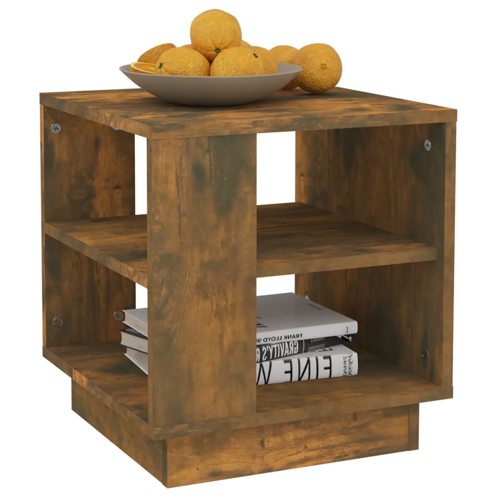 Salontafel 40x40x43 cm bewerkt hout