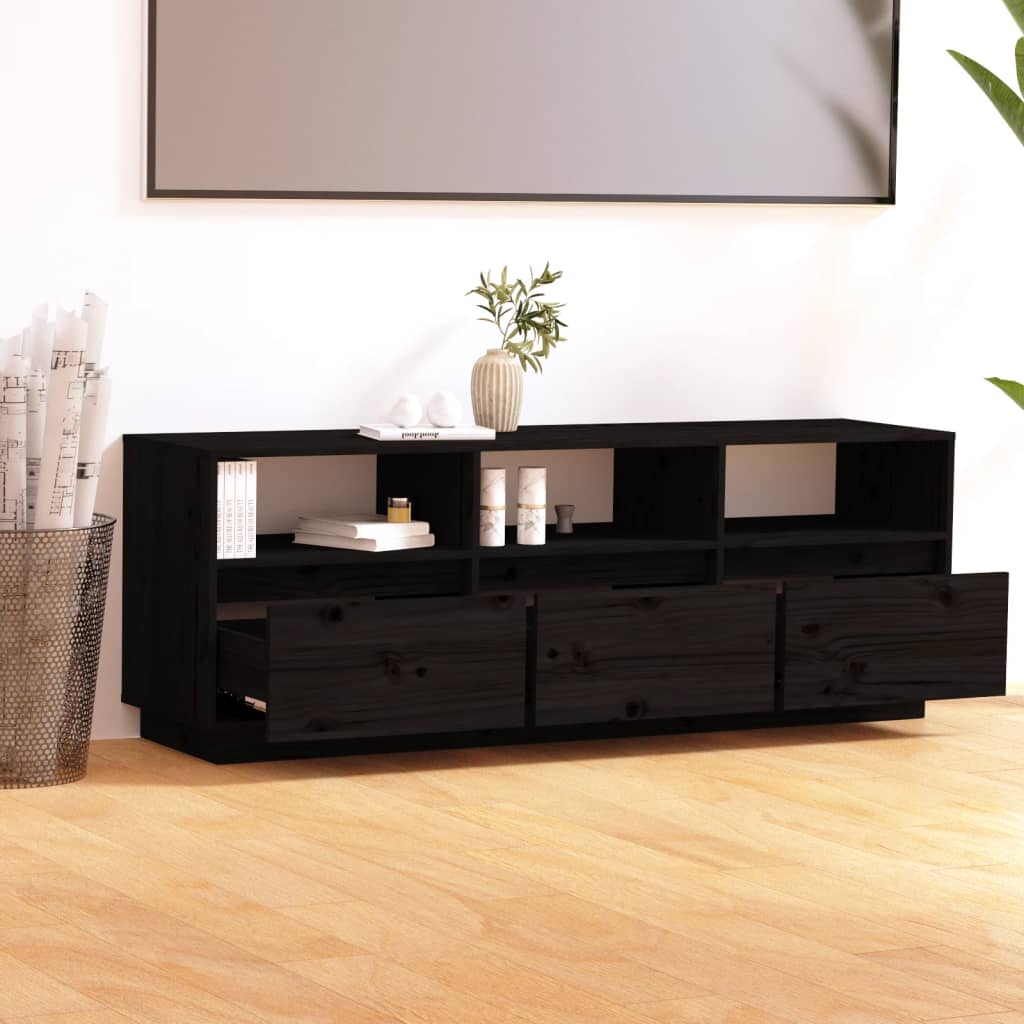 Tv-meubel 140x37x50 cm massief grenenhout