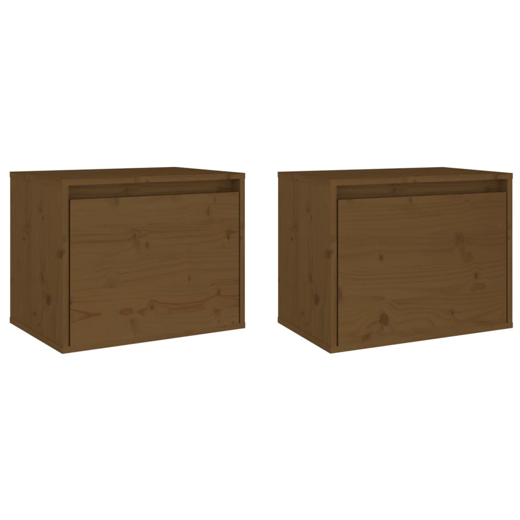 Wandkast 45x30x35 cm massief grenenhout