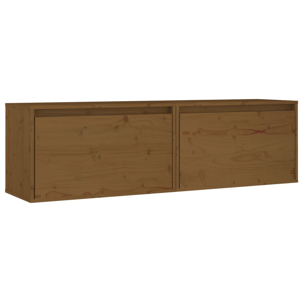 Wandkast 60x30x35 cm massief grenenhout