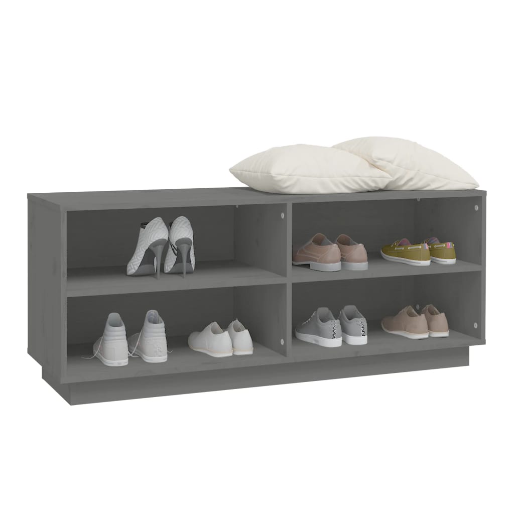 Schoenenkast 110x34x45 cm massief grenenhout