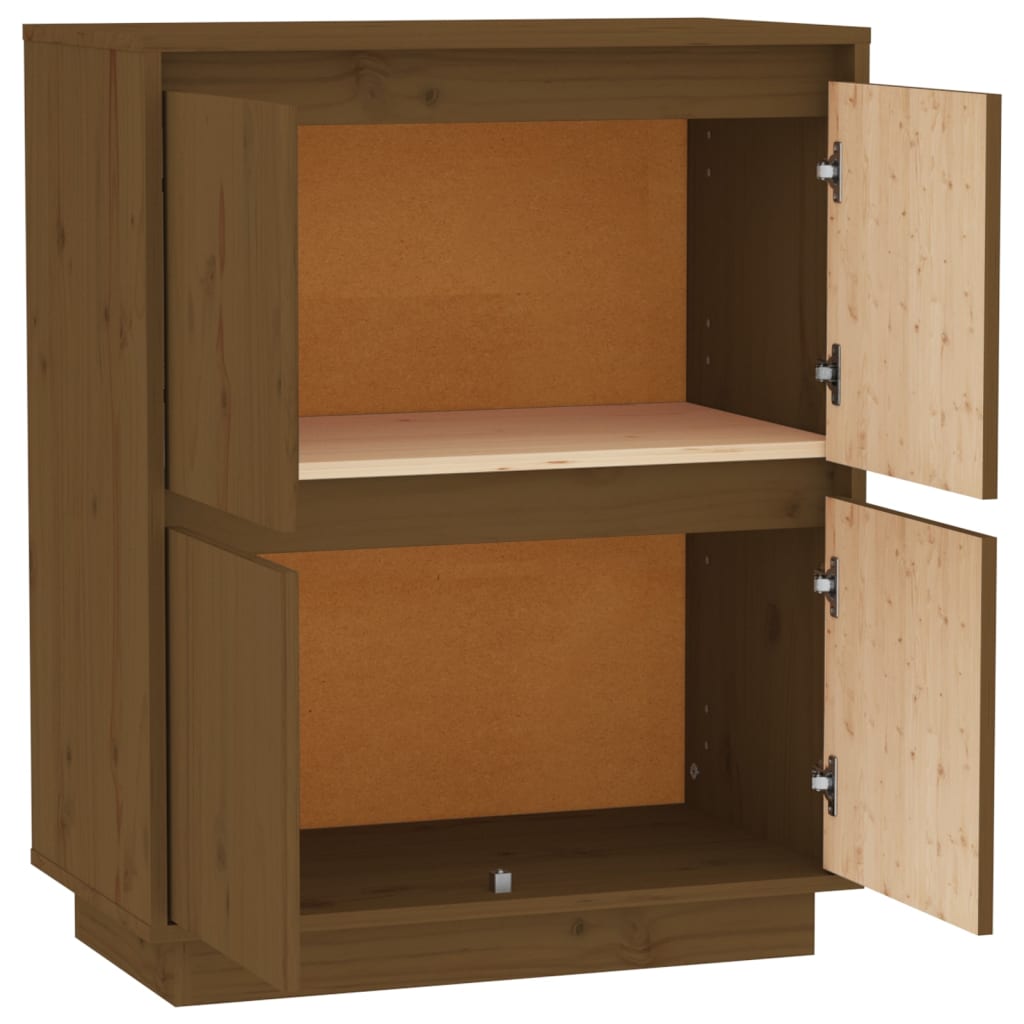 Dressoir 60x34x75 cm massief grenenhout