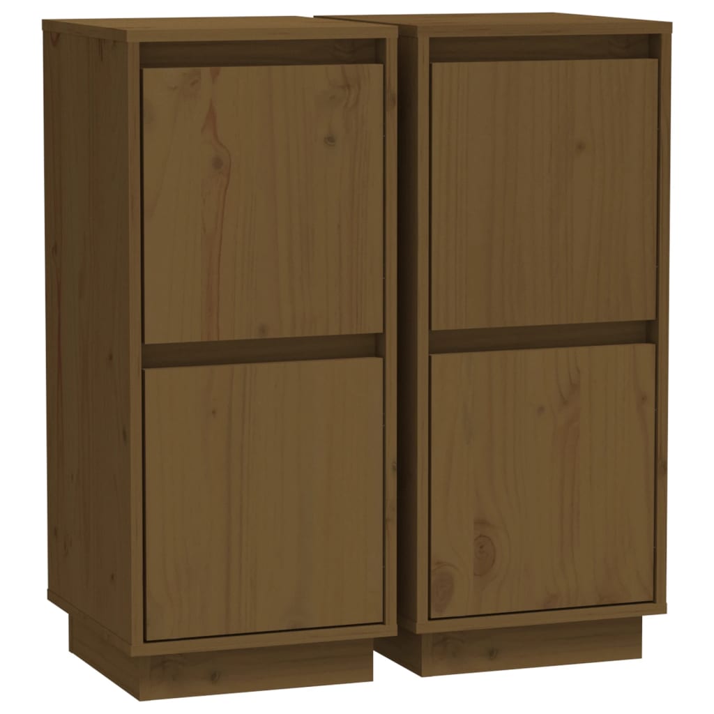 Dressoir 31,5x34x75 cm massief grenenhout