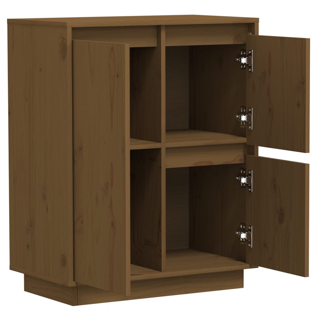 Dressoir 60x34x75 cm massief grenenhout