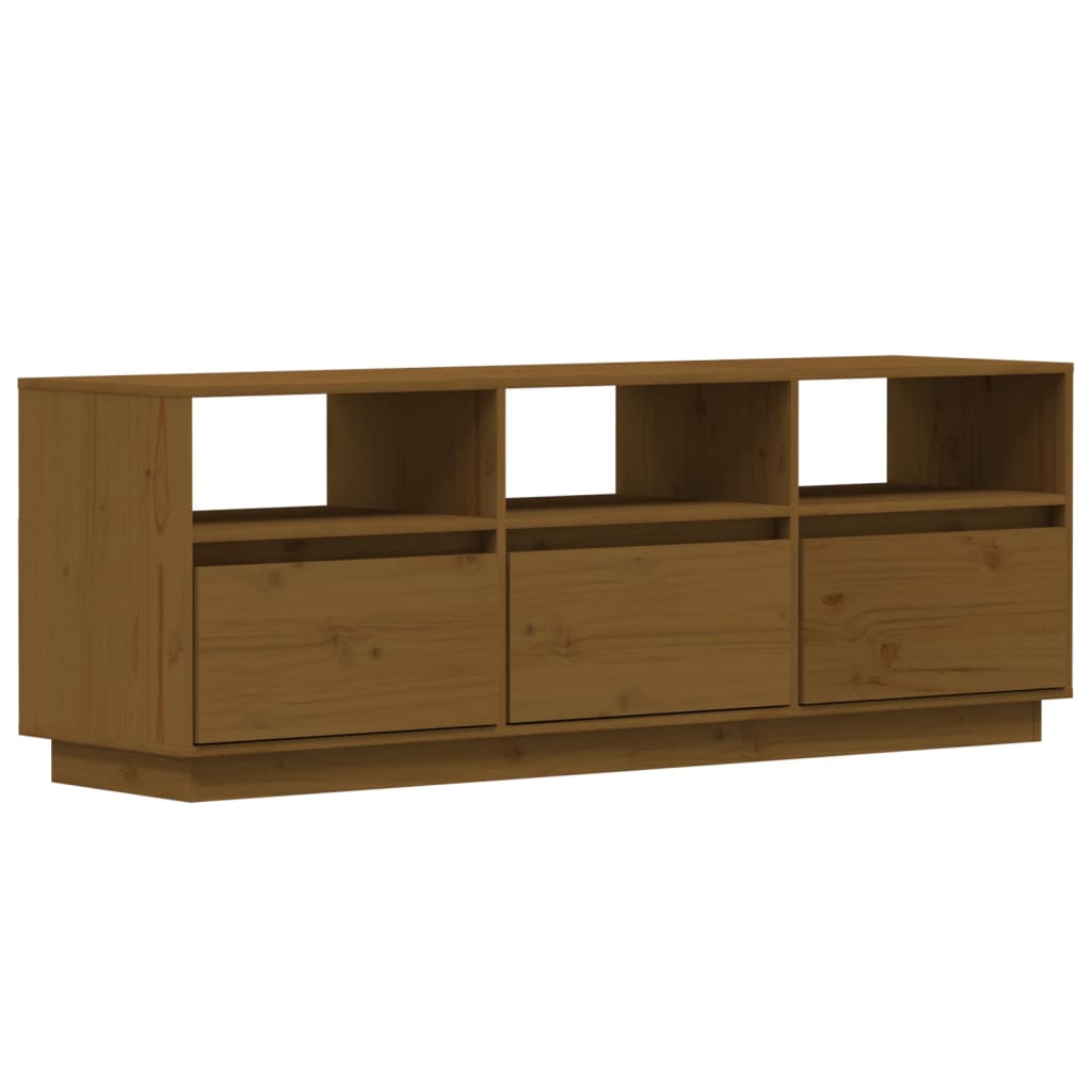 Tv-meubel 140x37x50 cm massief grenenhout