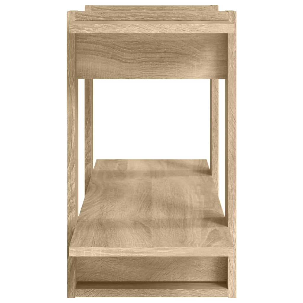 Boekenkast 100x30x51 cm bewerkt hout