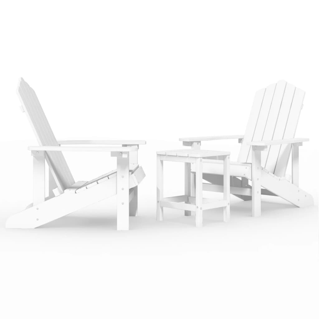 Tuinstoel Adirondack met tafel HDPE