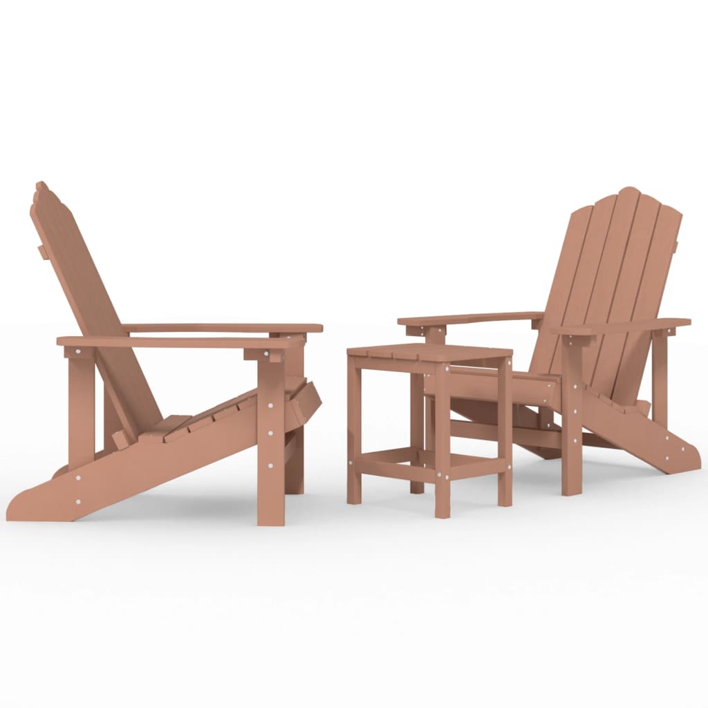 Tuinstoel Adirondack met tafel HDPE