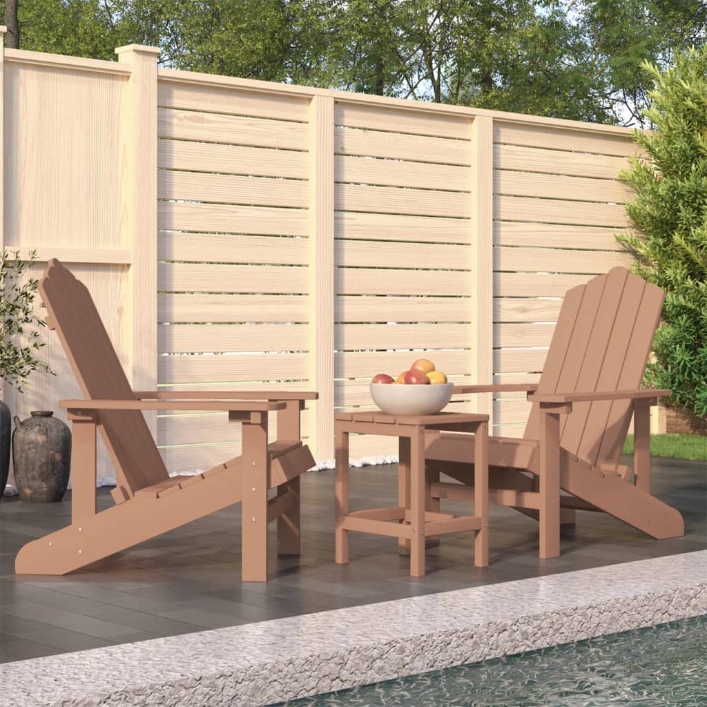 Tuinstoel Adirondack met tafel HDPE