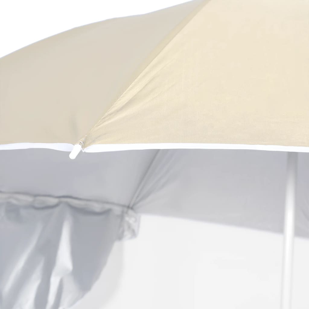 Strandparasol met zijwanden 215 cm