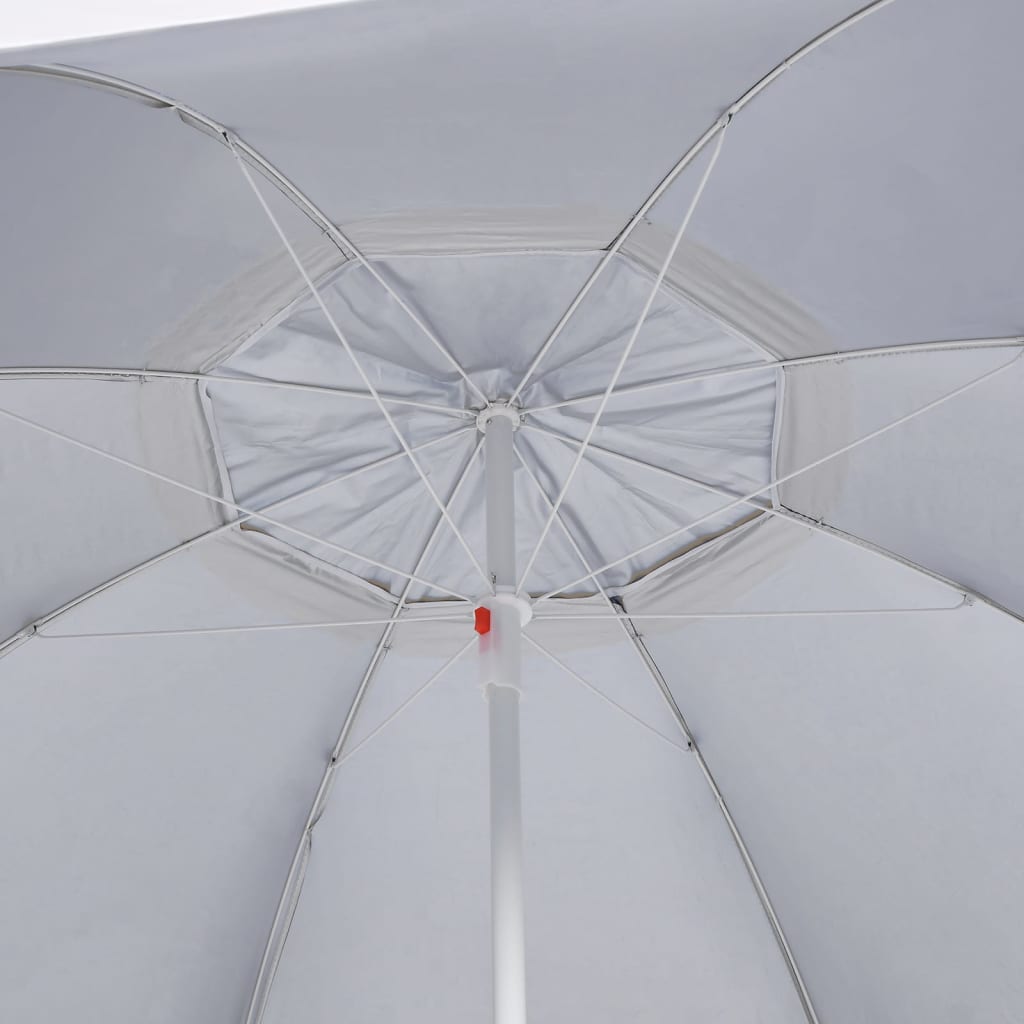 Strandparasol met zijwanden 215 cm