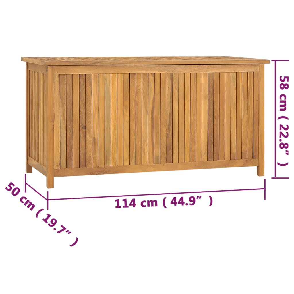 Tuinbox 175x50x55 cm massief teakhout