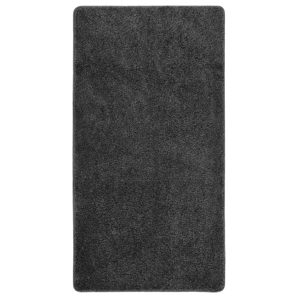 Vloerkleed shaggy anti-slip 200x290 cm donkergrijs