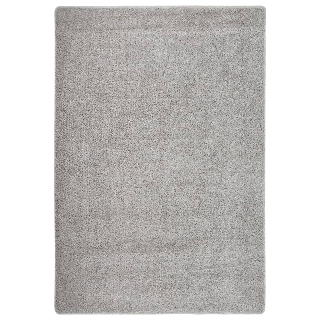 Vloerkleed shaggy anti-slip 200x290 cm donkergrijs