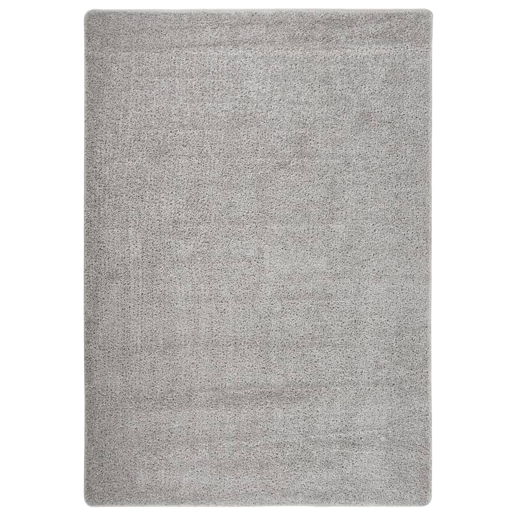 Vloerkleed shaggy anti-slip 200x290 cm donkergrijs