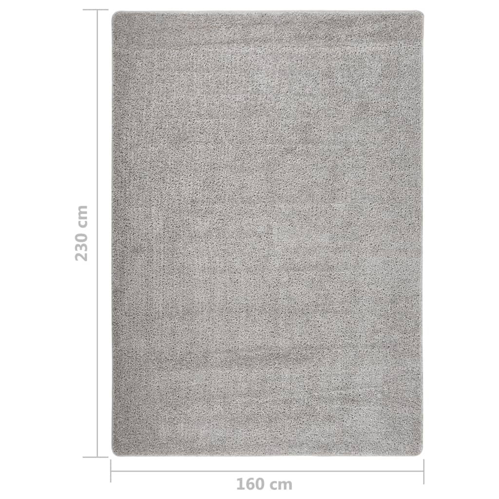 Vloerkleed shaggy anti-slip 200x290 cm donkergrijs