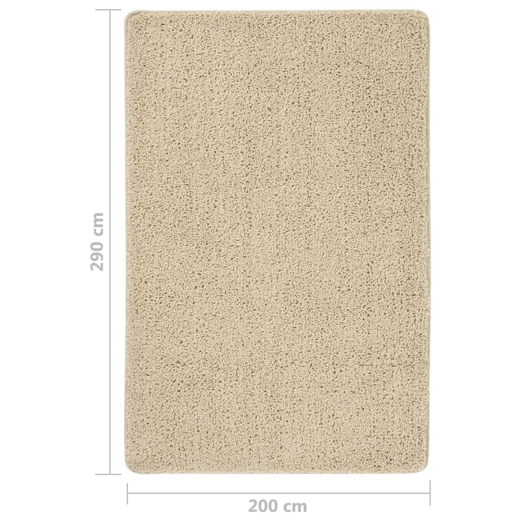 Vloerkleed shaggy anti-slip 200x290 cm donkergrijs