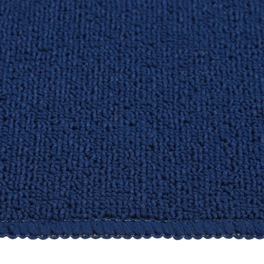 Trapmatten 15 st anti-slip rechthoekig 75x20 cm marineblauw