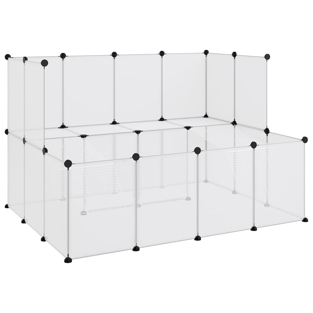 Dierenhok klein 143x107x93 polypropeen en staal