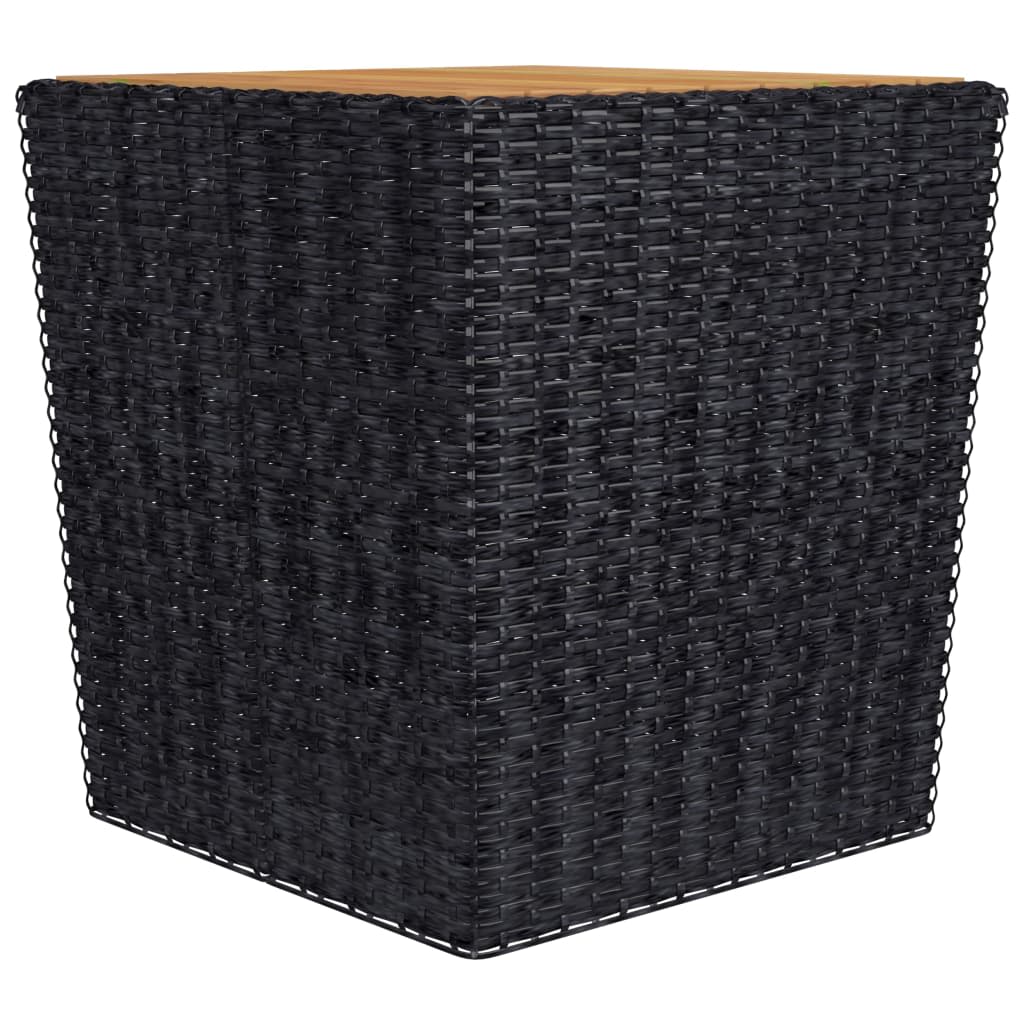 3-delige Bistroset poly rattan gehard glas