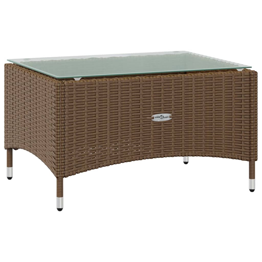 8-delige Loungeset met kussens poly rattan