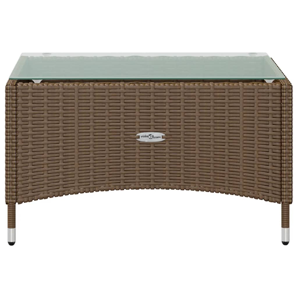 8-delige Loungeset met kussens poly rattan