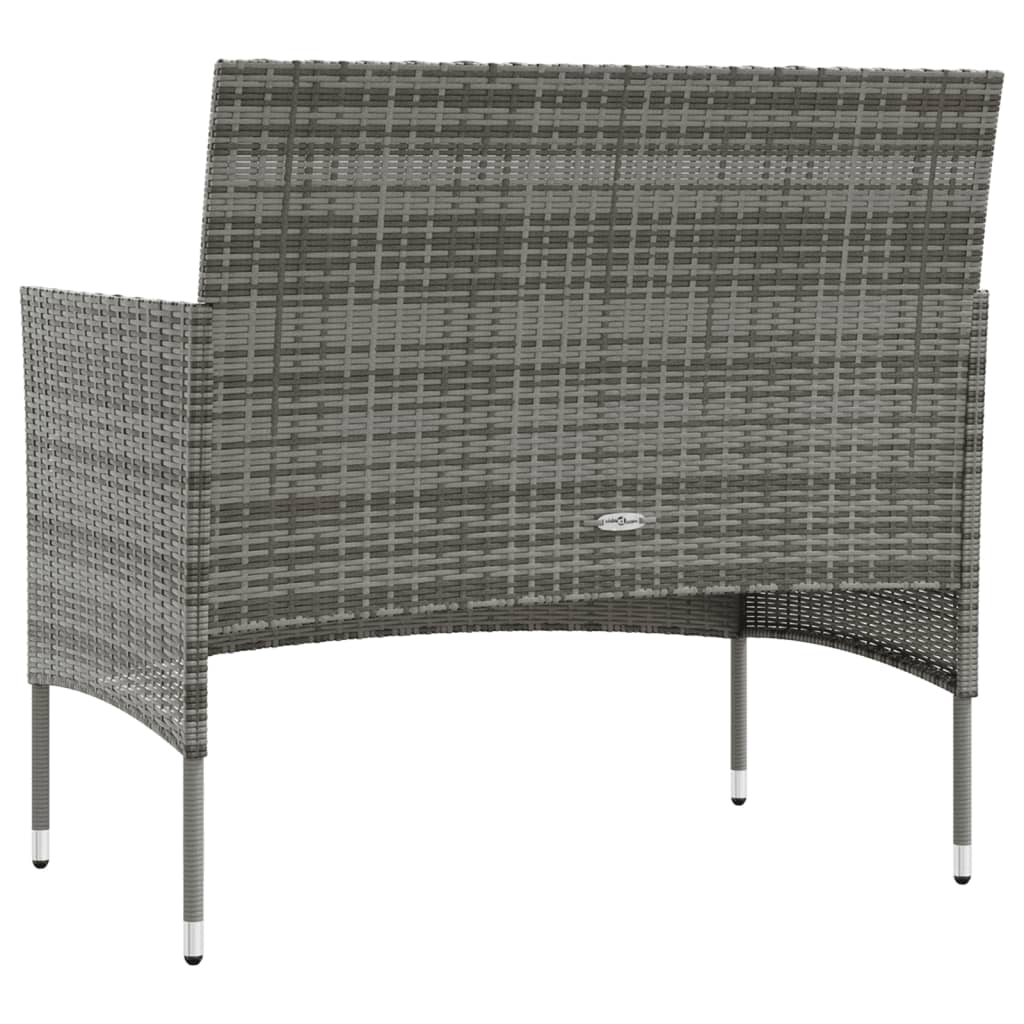 8-delige Loungeset met kussens poly rattan