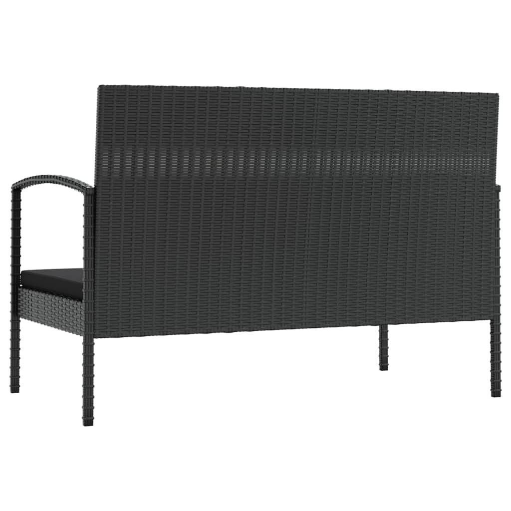 8-delige Loungeset met kussens poly rattan