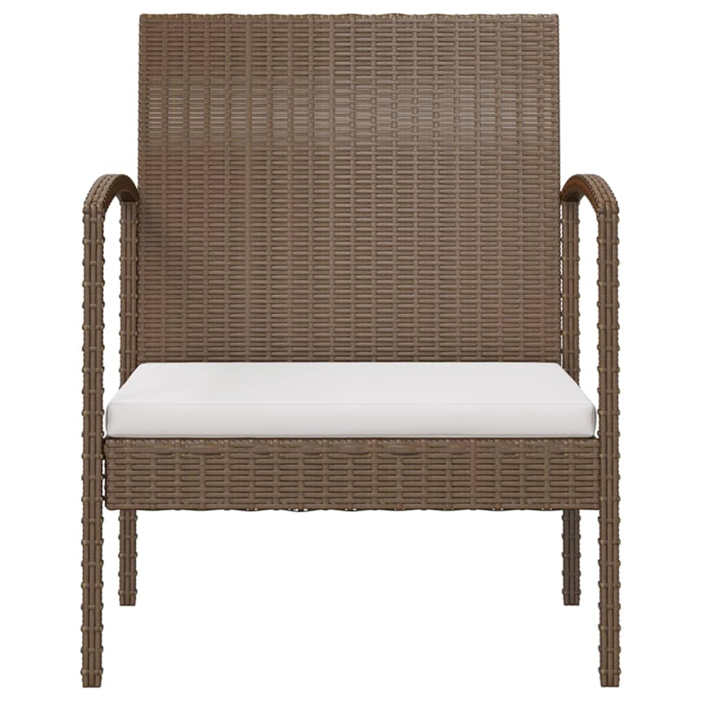 8-delige Loungeset met kussens poly rattan