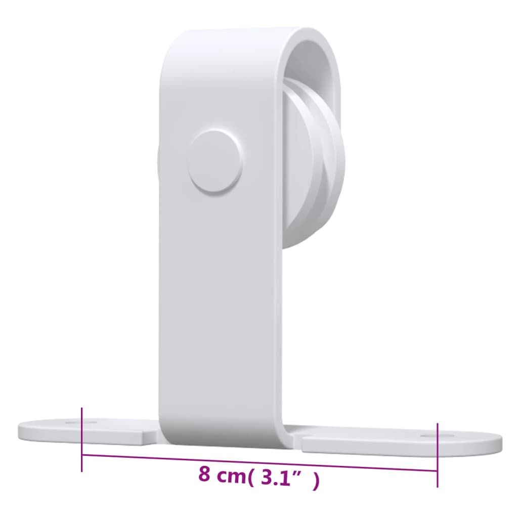 Ophangset voor minischuifdeur 200 cm koolstofstaal