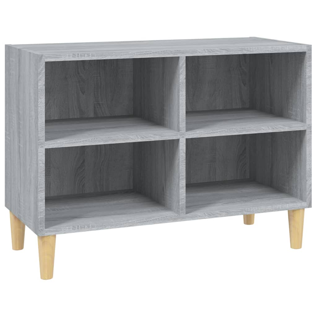 Tv-meubel met houten poten 69,5x30x50 cm sonoma eikenkleurig