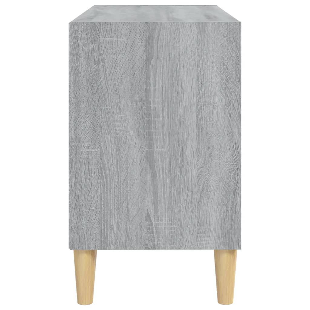 Tv-meubel met houten poten 69,5x30x50 cm sonoma eikenkleurig