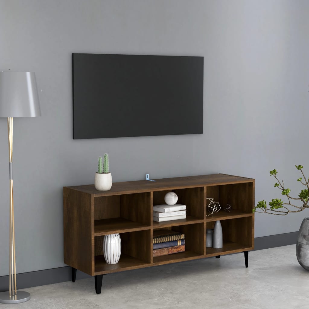 Tv-meubel met metalen poten 69,5x30x50 cm