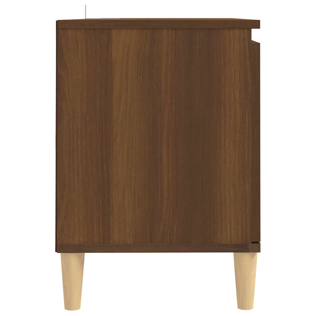 Tv-meubel met houten poten 103,5x35x50 cm eikenkleurig