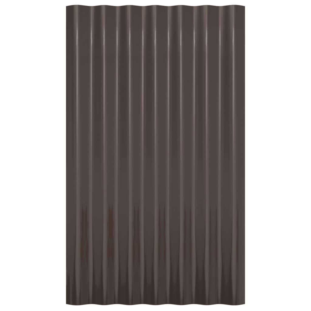 Dakpanelen 36 st 80x36 cm gepoedercoat staal