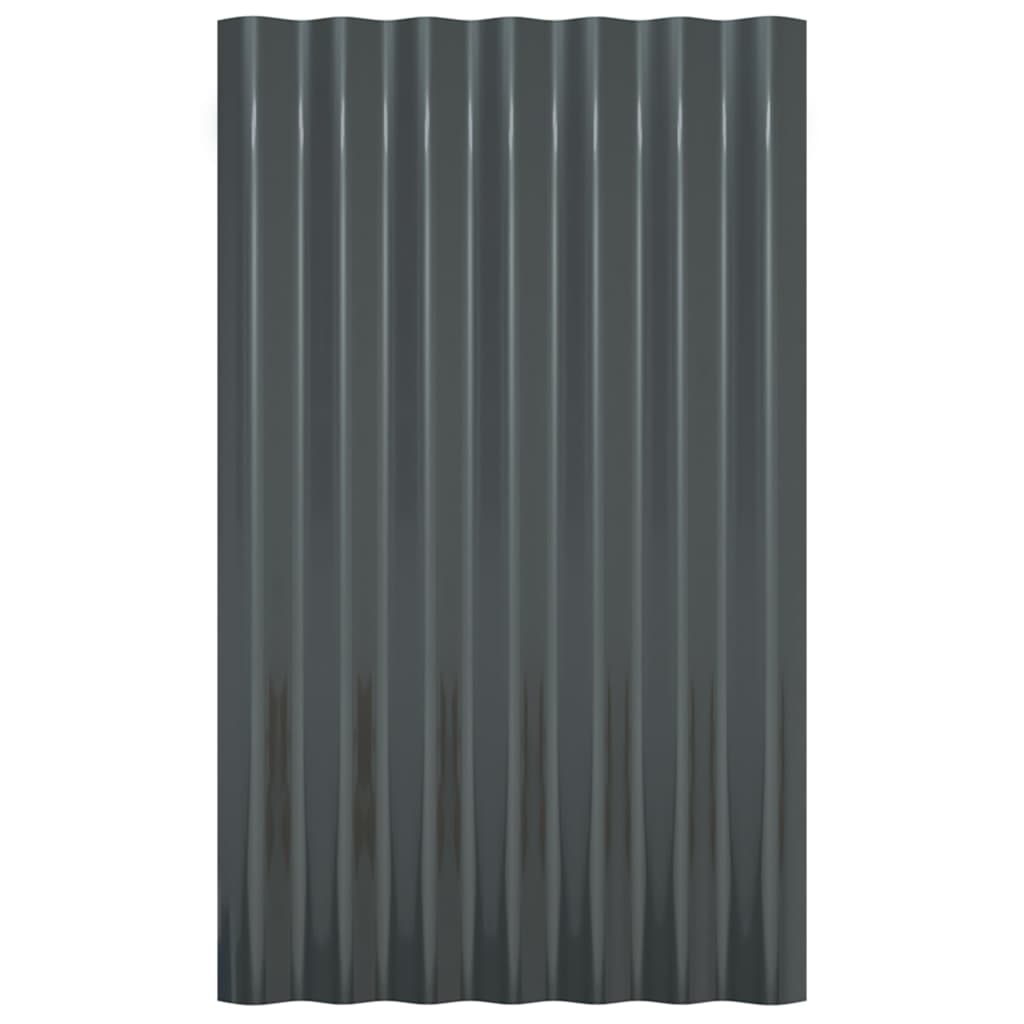 Dakpanelen 36 st 80x36 cm gepoedercoat staal