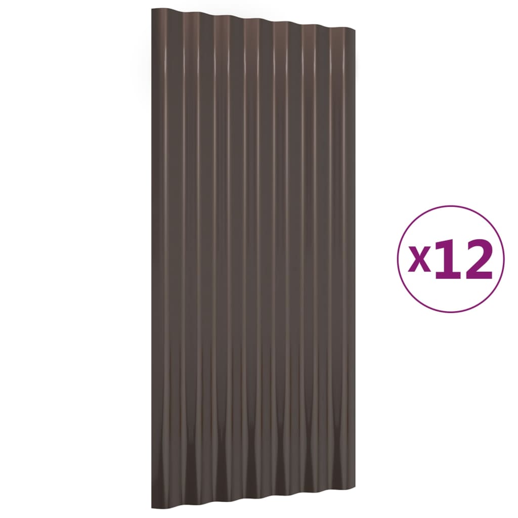 Dakpanelen 36 st 80x36 cm gepoedercoat staal