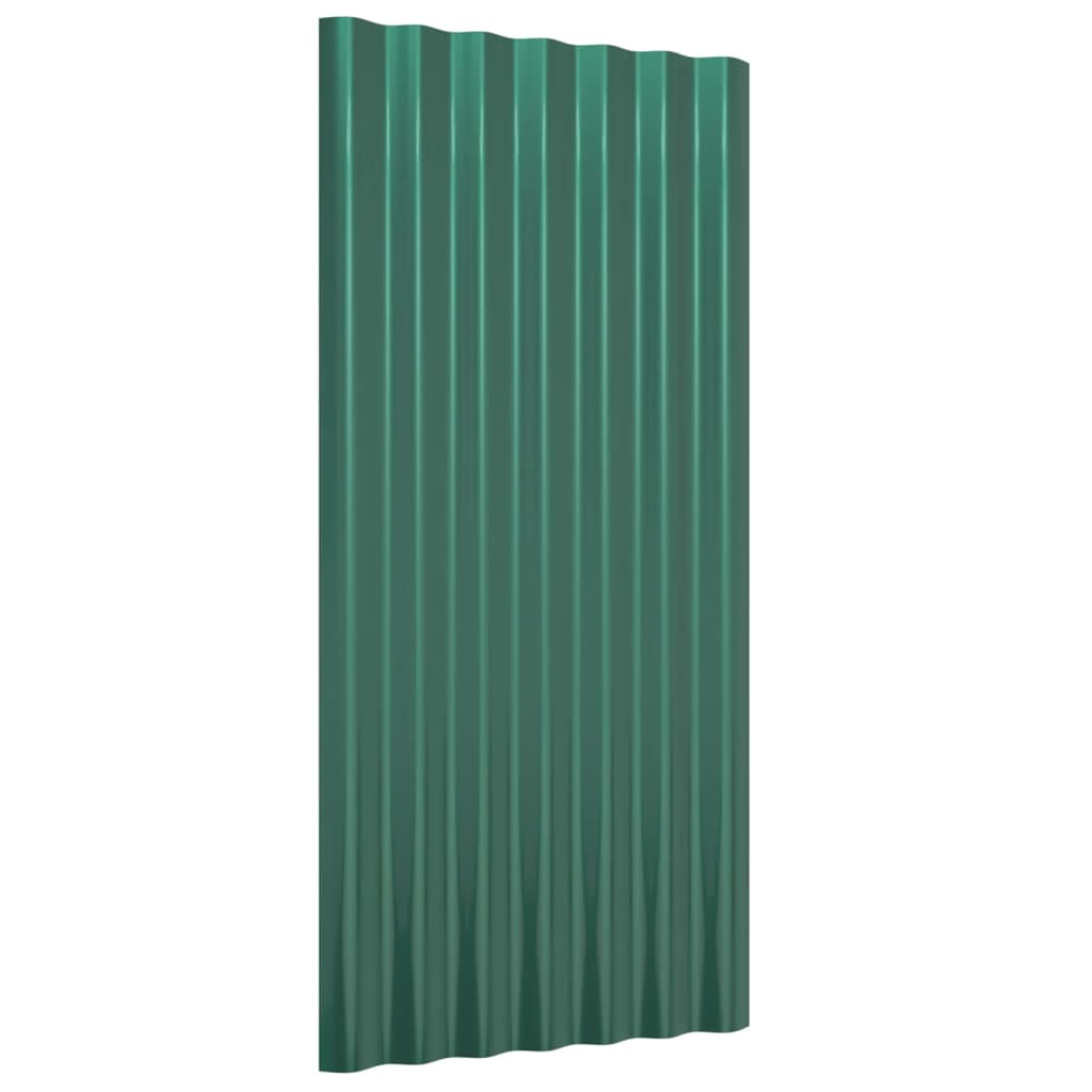 Dakpanelen 36 st 60x36 cm gepoedercoat staal zilverkleurig