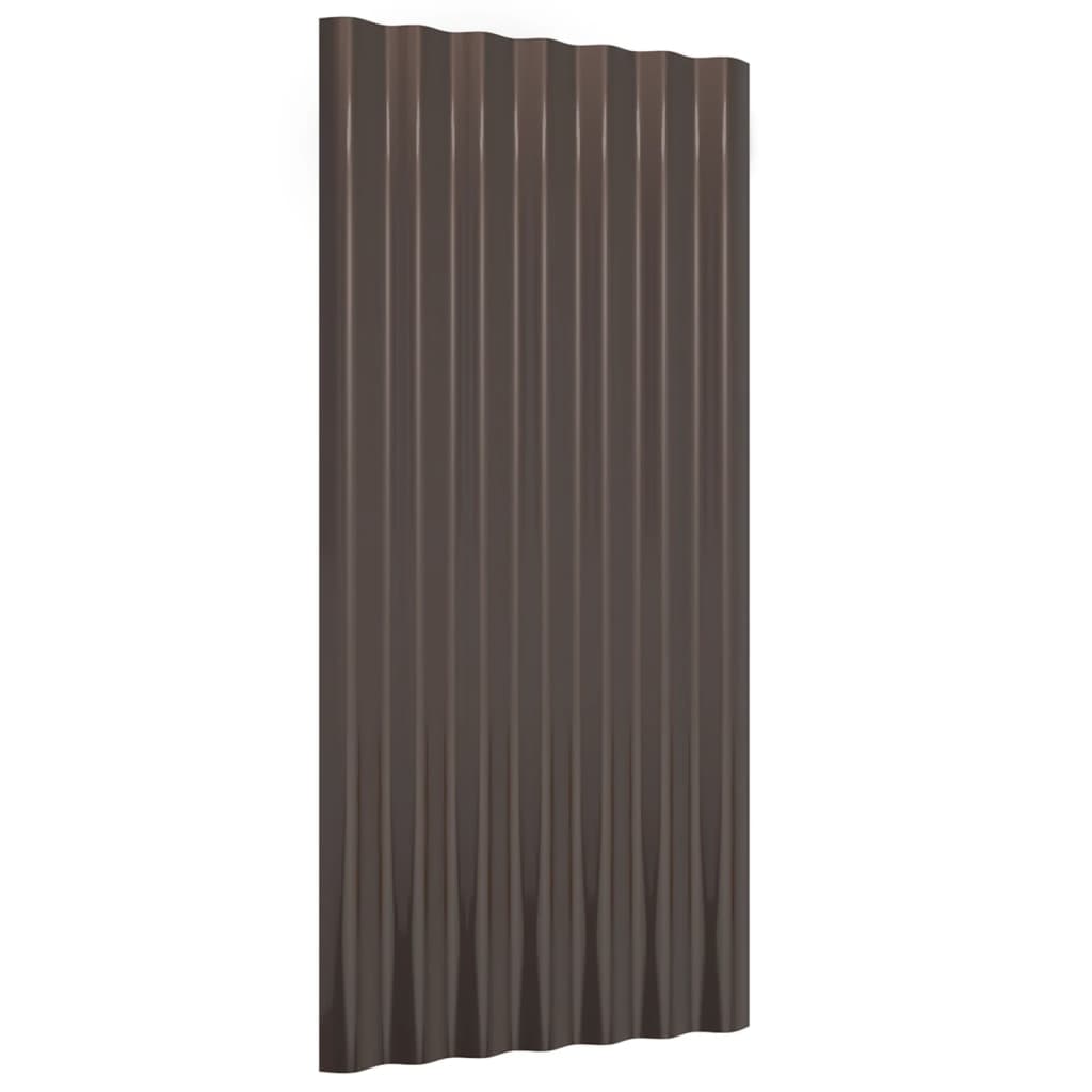 Dakpanelen 36 st 60x36 cm gepoedercoat staal zilverkleurig