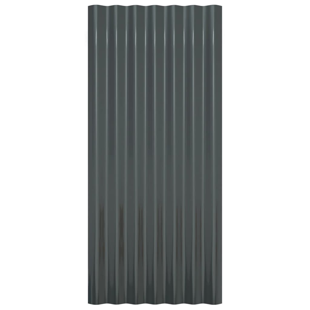 Dakpanelen 36 st 80x36 cm gepoedercoat staal