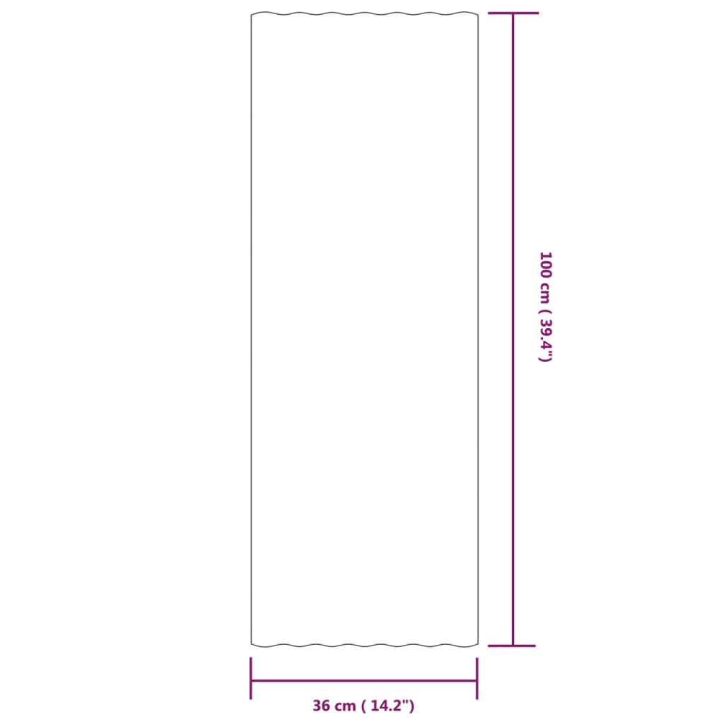 Dakpanelen 36 st 80x36 cm gepoedercoat staal