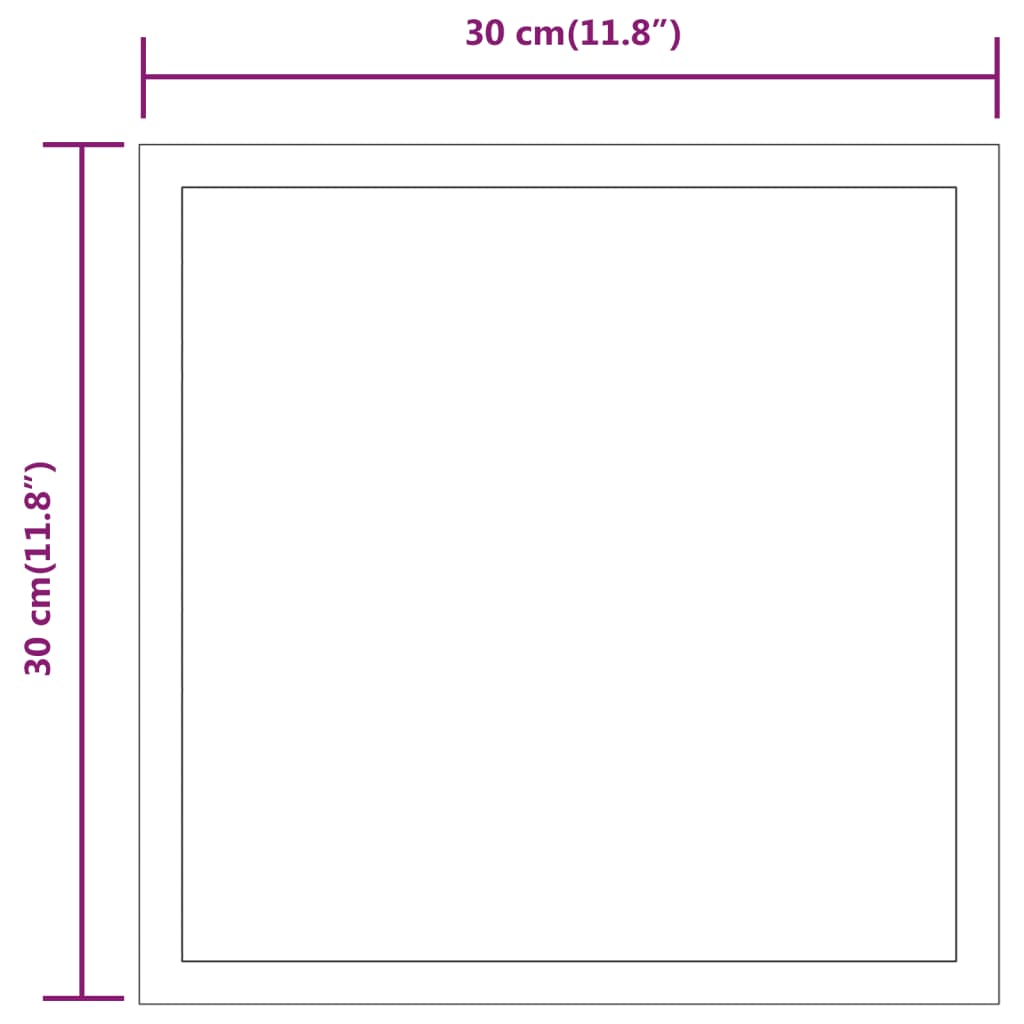 Badkamerspiegel LED 50x50 cm