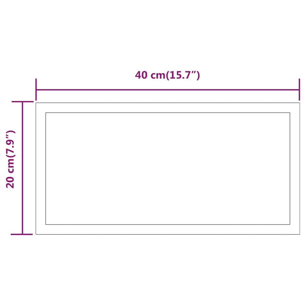 Badkamerspiegel LED 50x50 cm