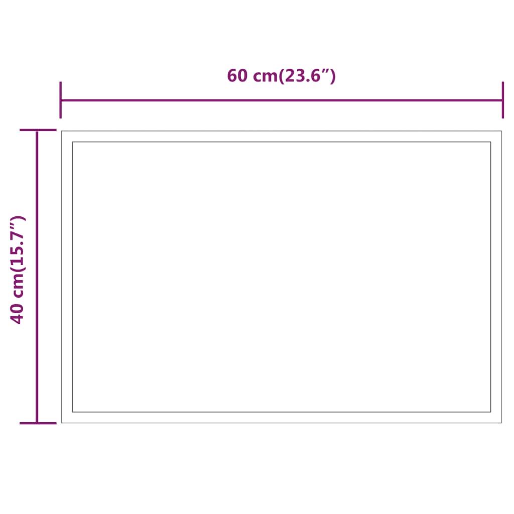 Badkamerspiegel LED 50x50 cm