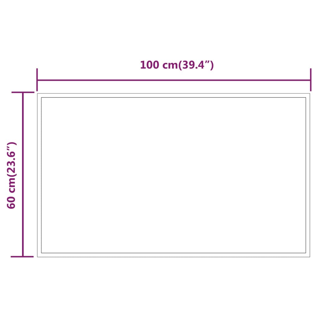 Badkamerspiegel LED 50x50 cm