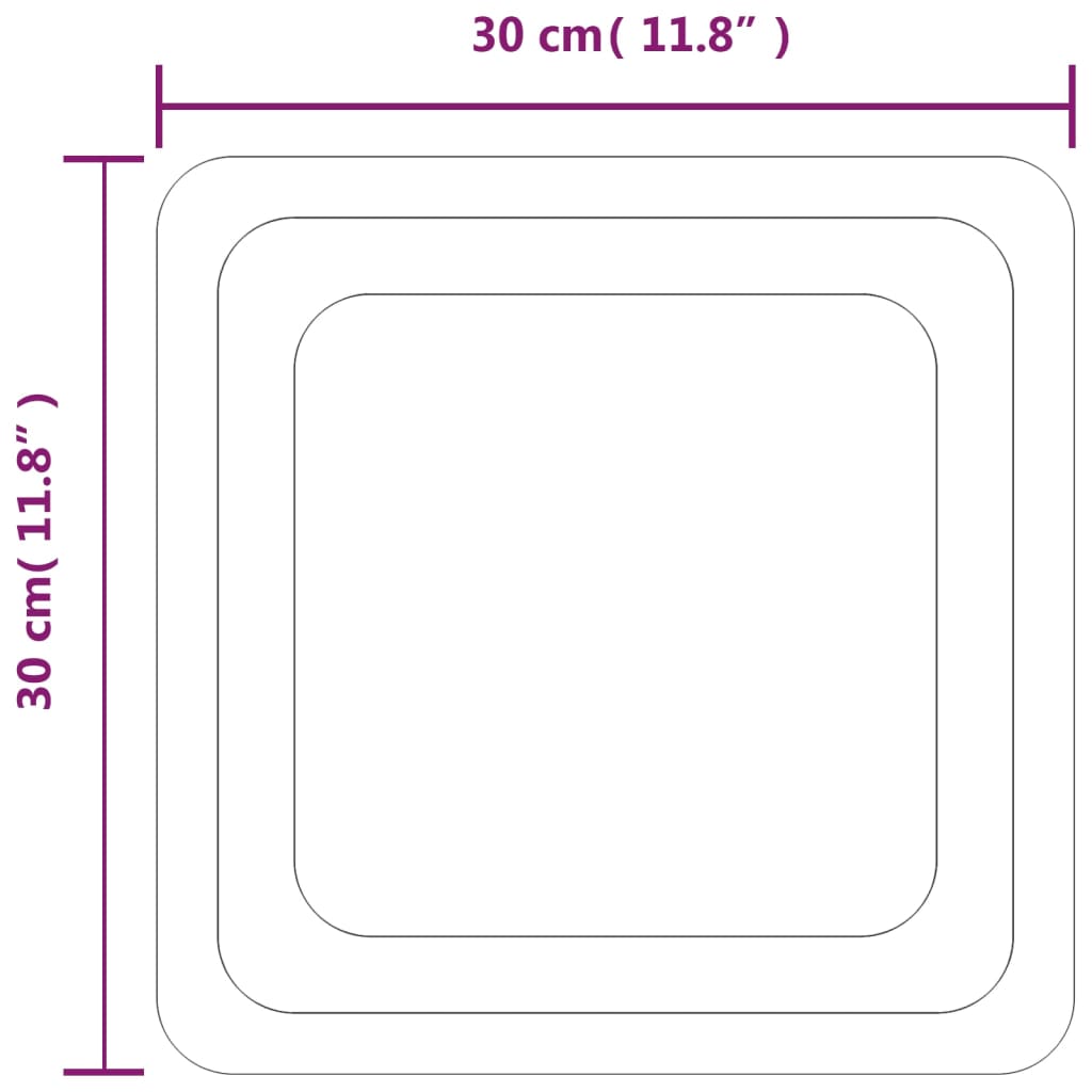 Badkamerspiegel LED 50x50 cm