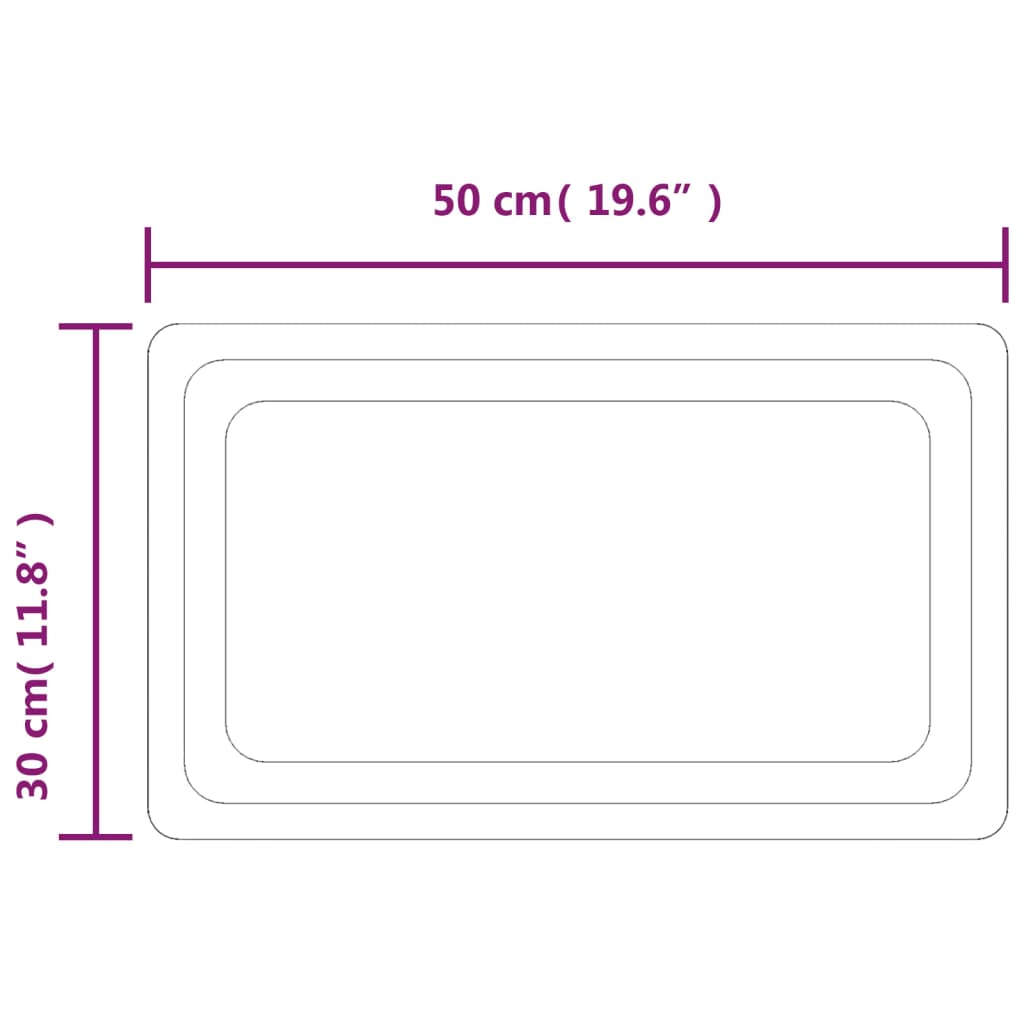 Badkamerspiegel LED 60x40 cm