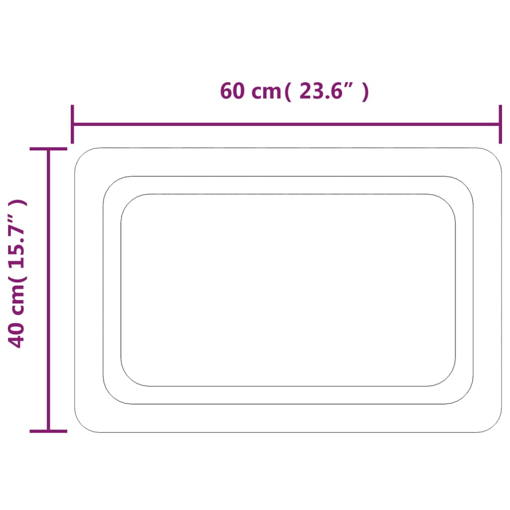 Badkamerspiegel LED 70x50 cm