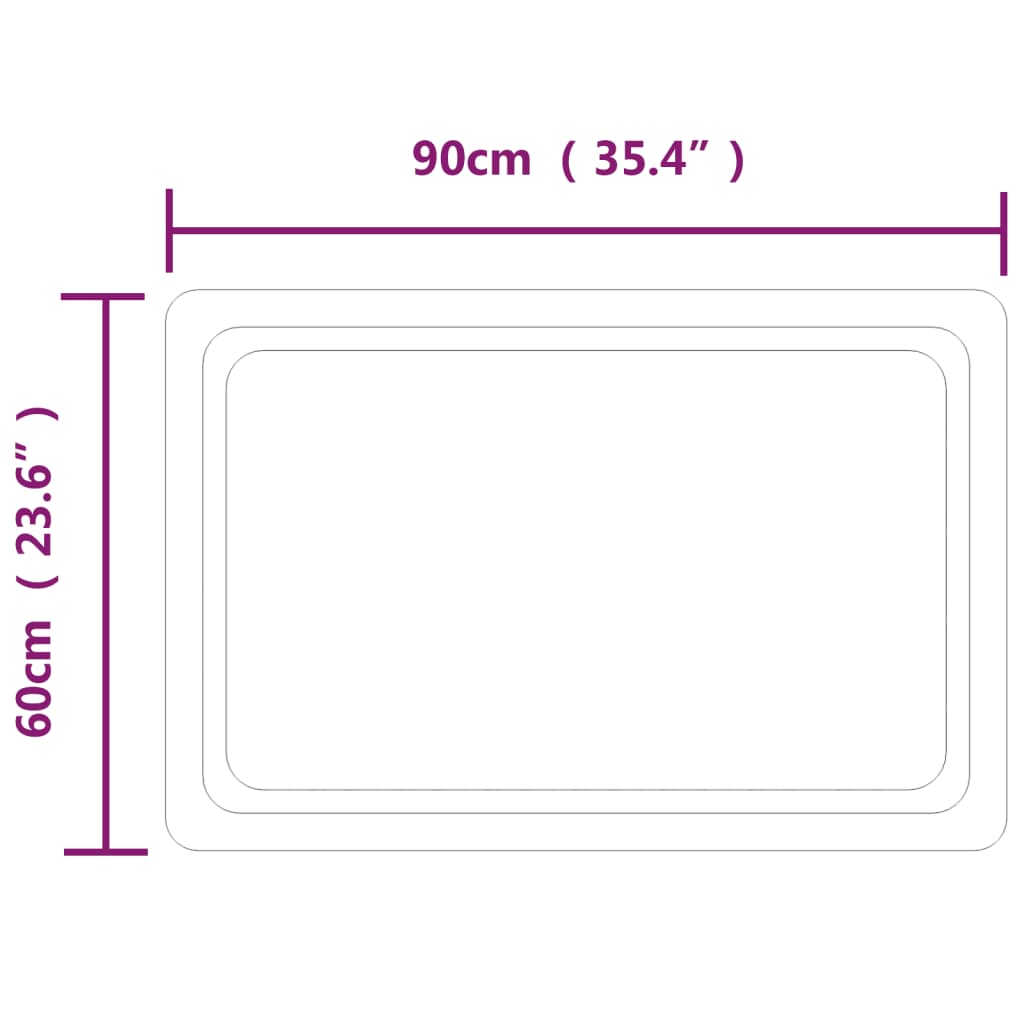 Badkamerspiegel LED 70x50 cm