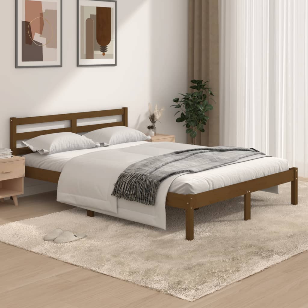 Bedframe massief grenenhout 150x200 cm